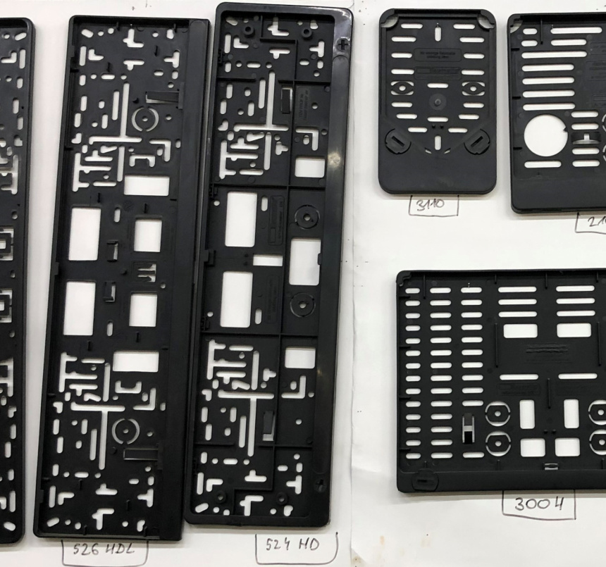 License plate holders